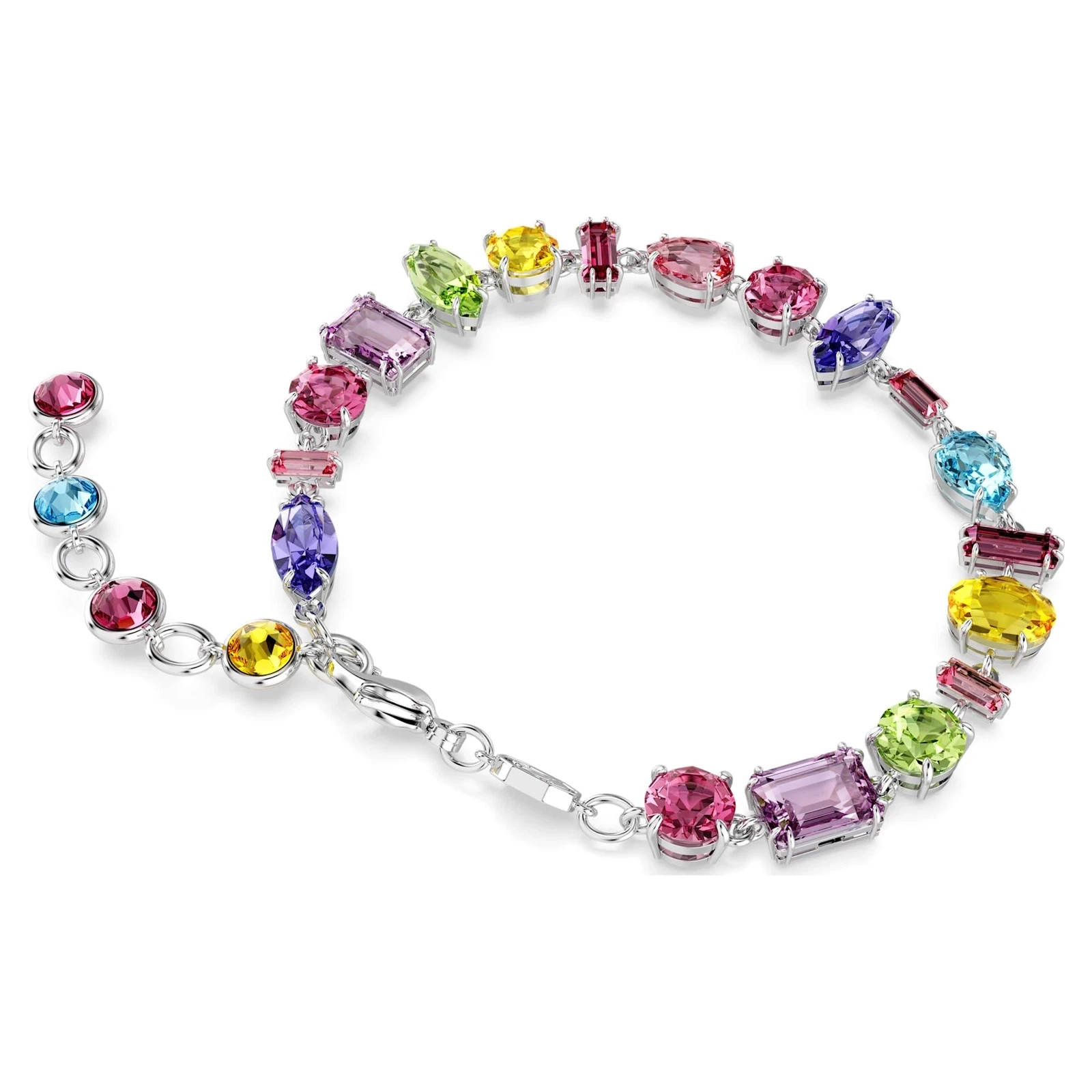 Swarovski Gema Bracelet Mixed Cuts Multicolored Rhodium Plated 5656427
