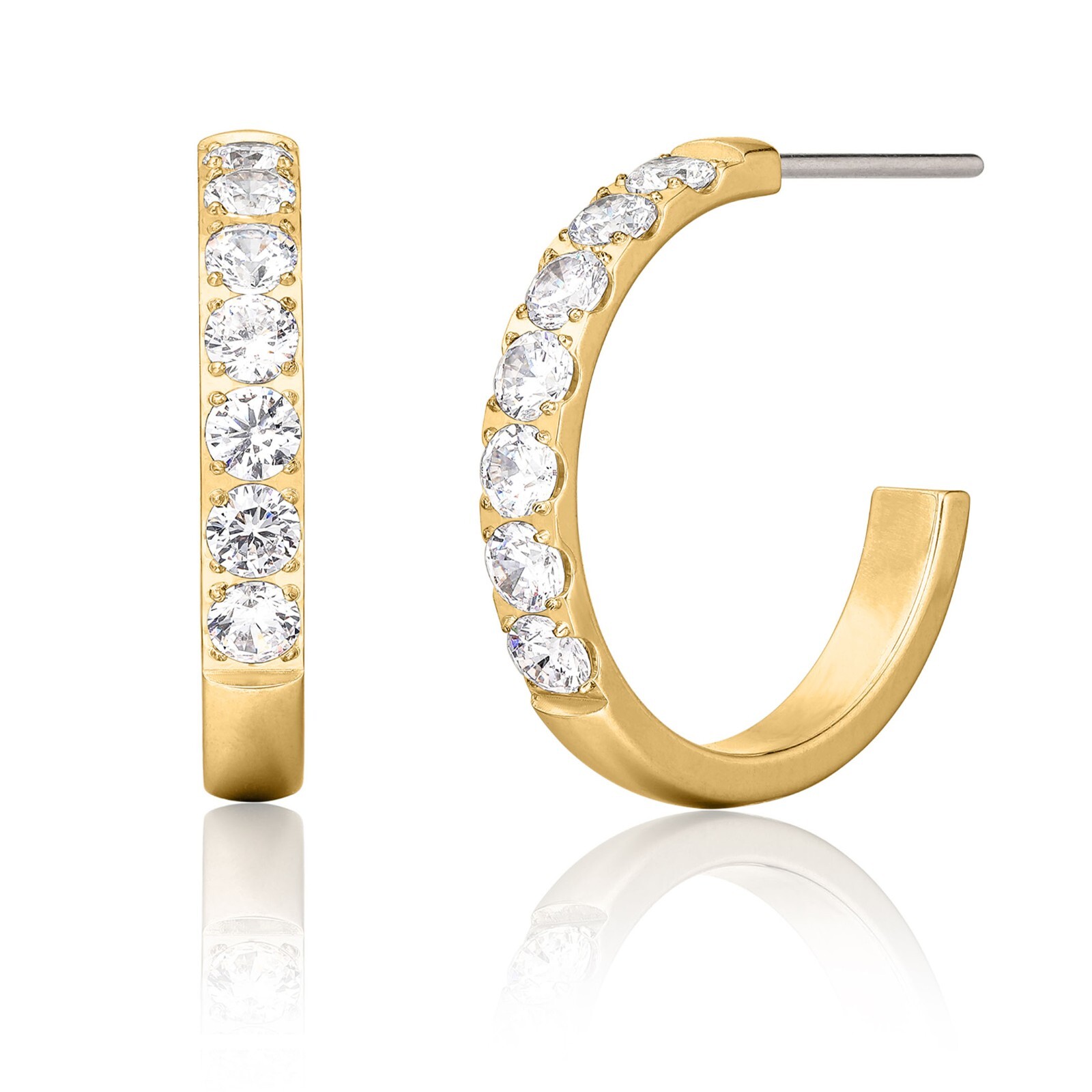 G23 Pure Titanium Hypoallergenic C-shaped earrings for Women Sensitive Ears