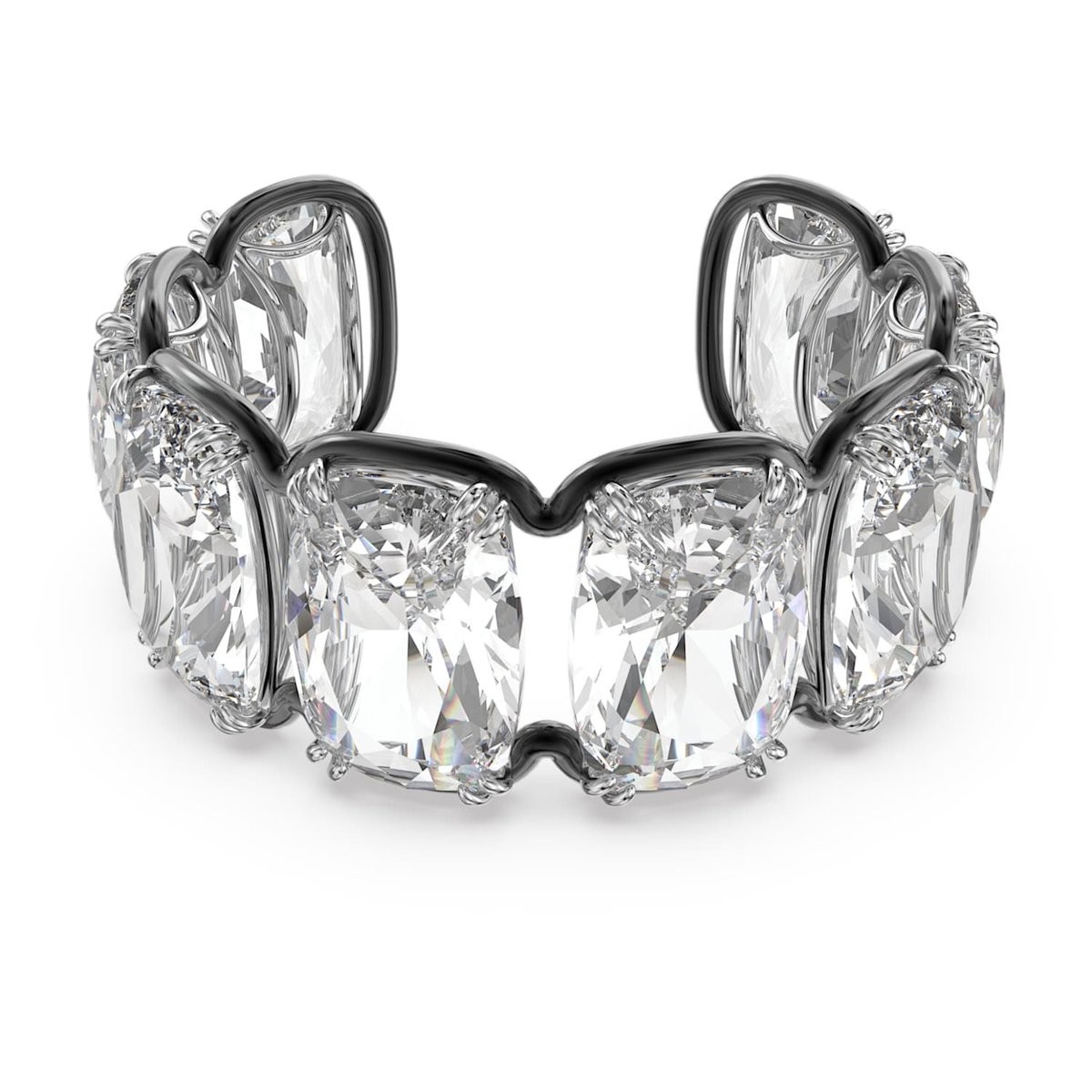 NIB AUTH SWAROVSKI Harmonia Cuff Bracelet, Oversized Crystals, 5609663, 5600039