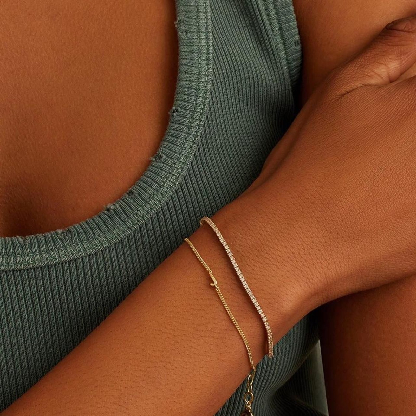 Gorjana Wilder Mini Alphabet Bracelet