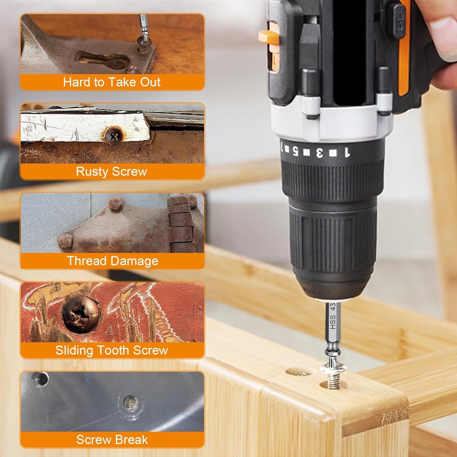 Ultimate Screw Extractor Tool for Easy Removal of Stripped Screws – 3.3 x 2.4 in