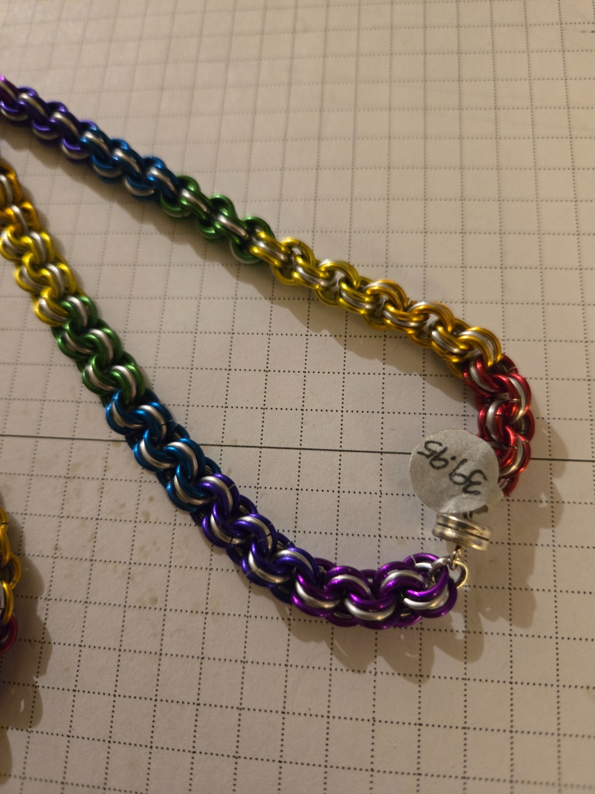 LGBTQIA+ Rainbow Gay Pride 23 inch Chainmaille Necklace