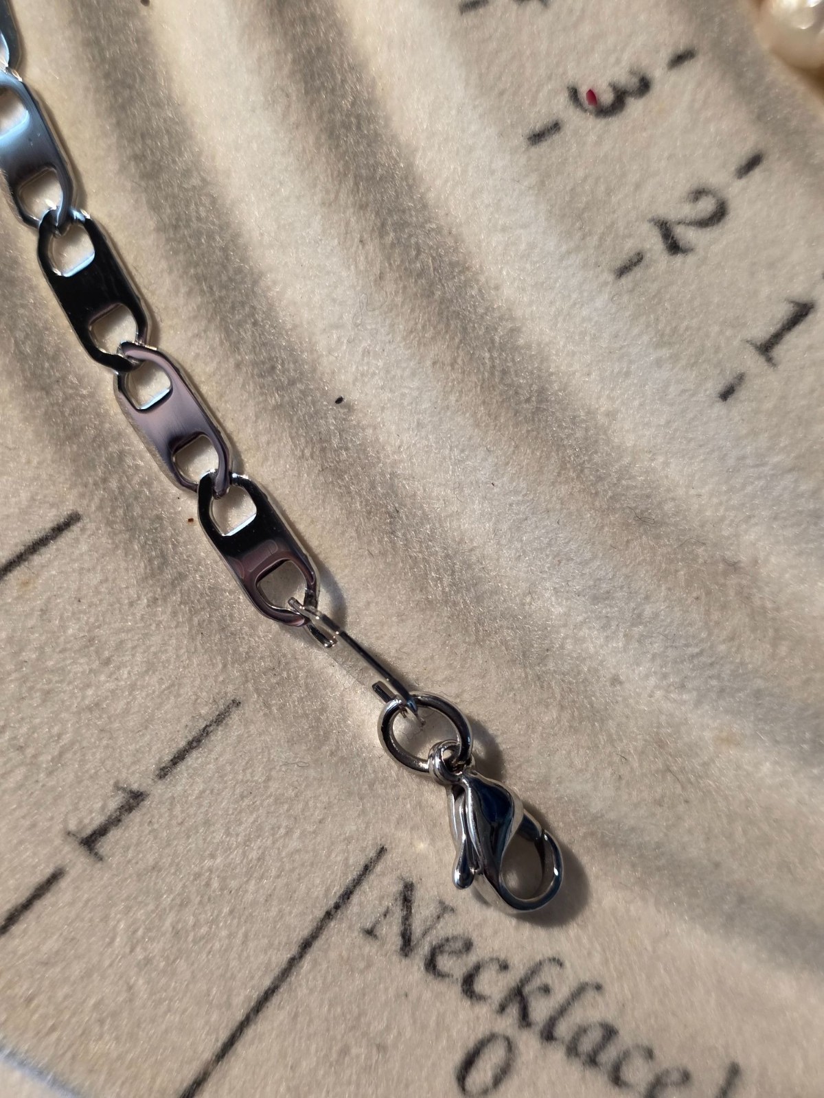 Chisel Stainless Steel Polished Anchor Chain Bracelet 2.75mm 8 Inches