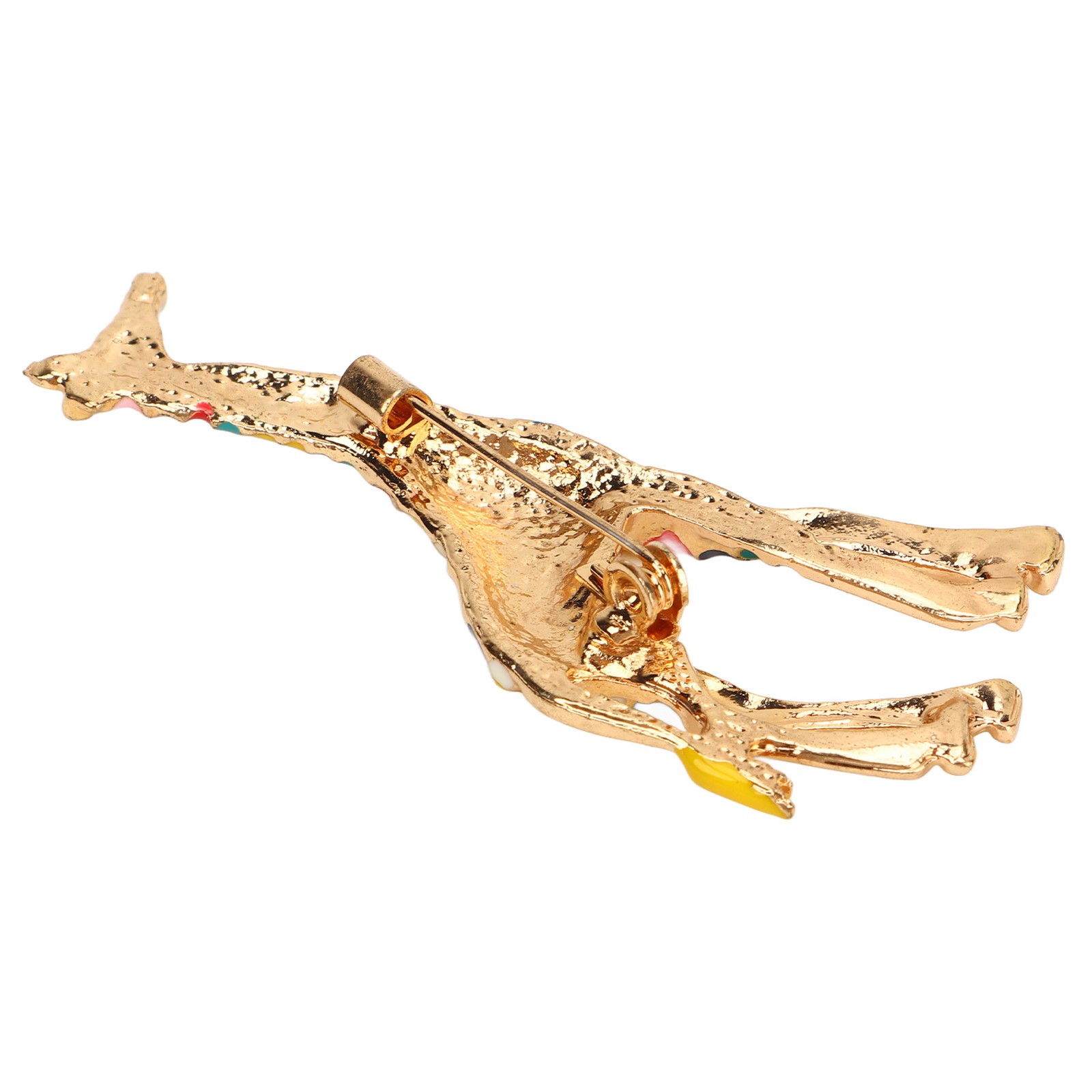 4Pcs Cartoon Giraffe Brooch Exquisite Colorful Elegant Aluminum Alloy Fashion