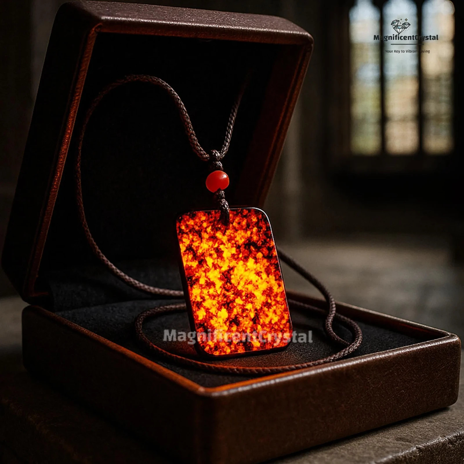 Genuine UV Glowing Yooperlite Necklace Fluorescent Sodalite Crystal Pendant