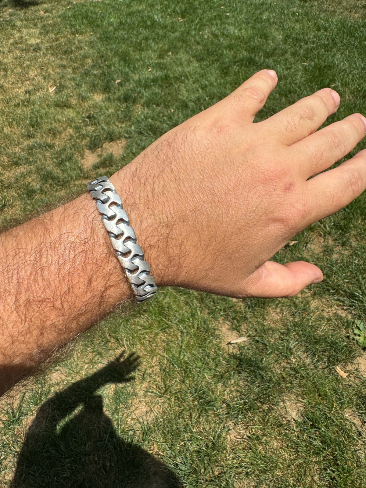 Custom Crazy Miami Cuban Link Bracelet 12mm Real 925 Silver Oxidized Finish