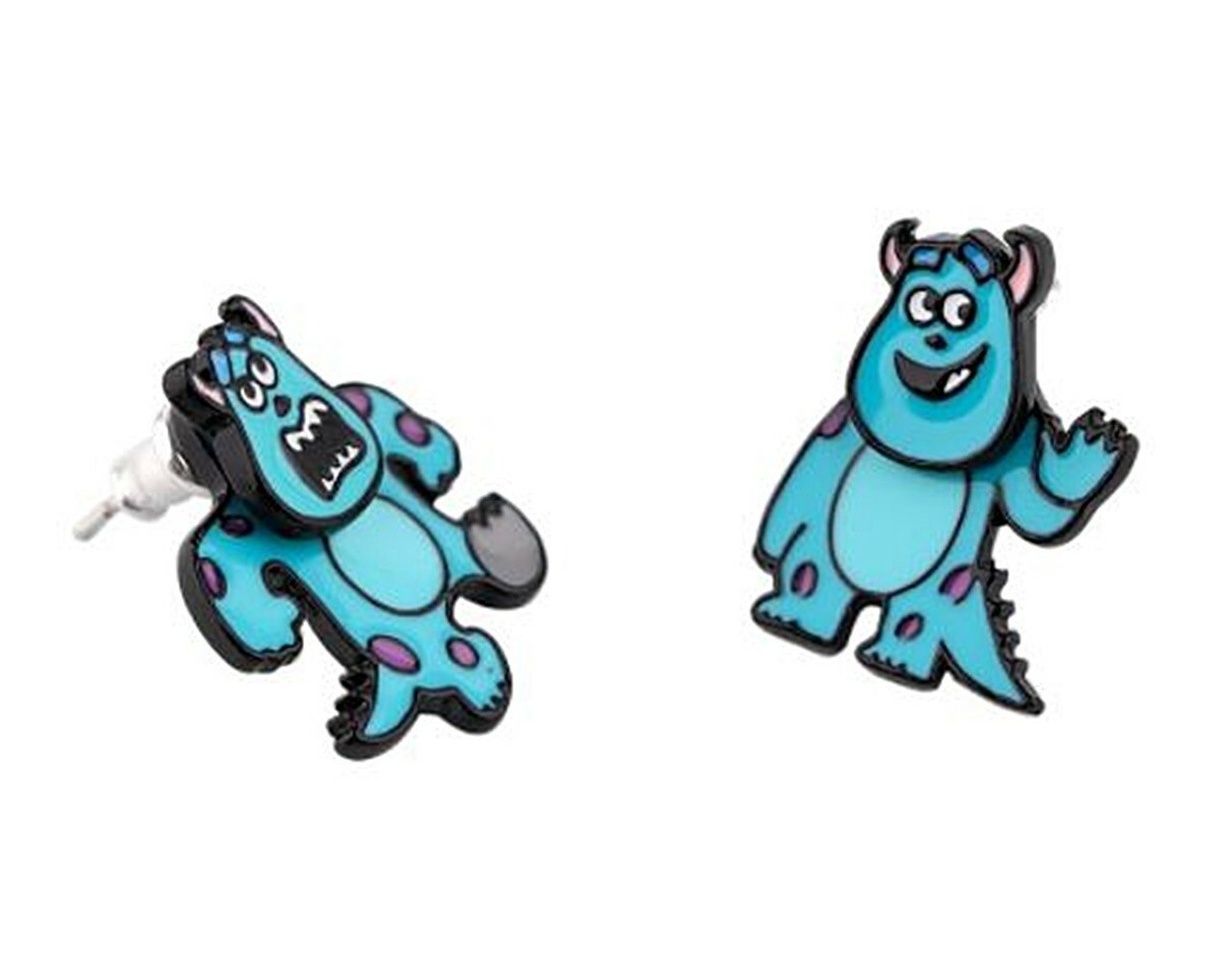 Monsters Inc Sully Enamel Metal Stud Earrings