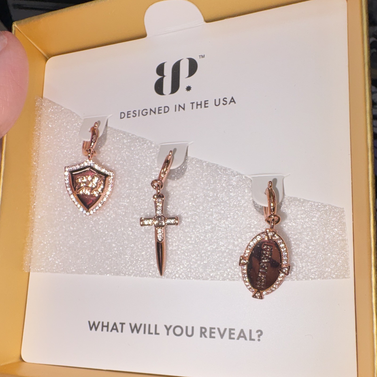 BP Rose Gold Plated Charms- she’s Fearless