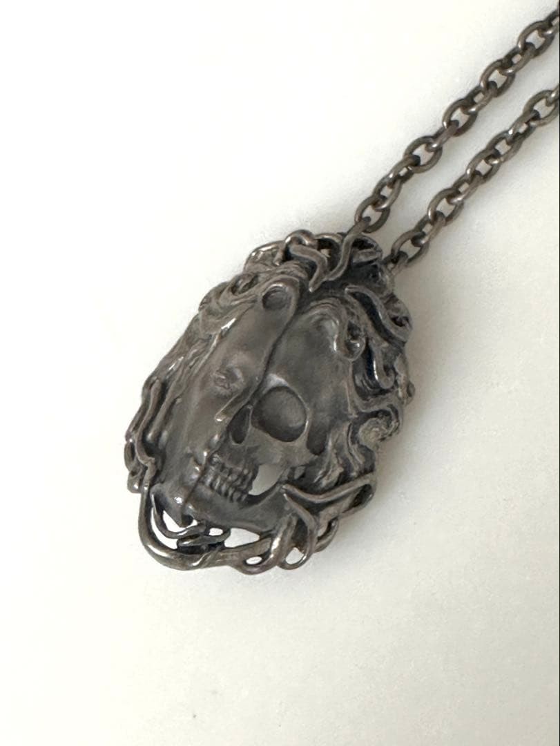 HYSTERIC GLAMOUR LE TABOU Skull & Medusa Necklace choker 2 way Extremely Rare