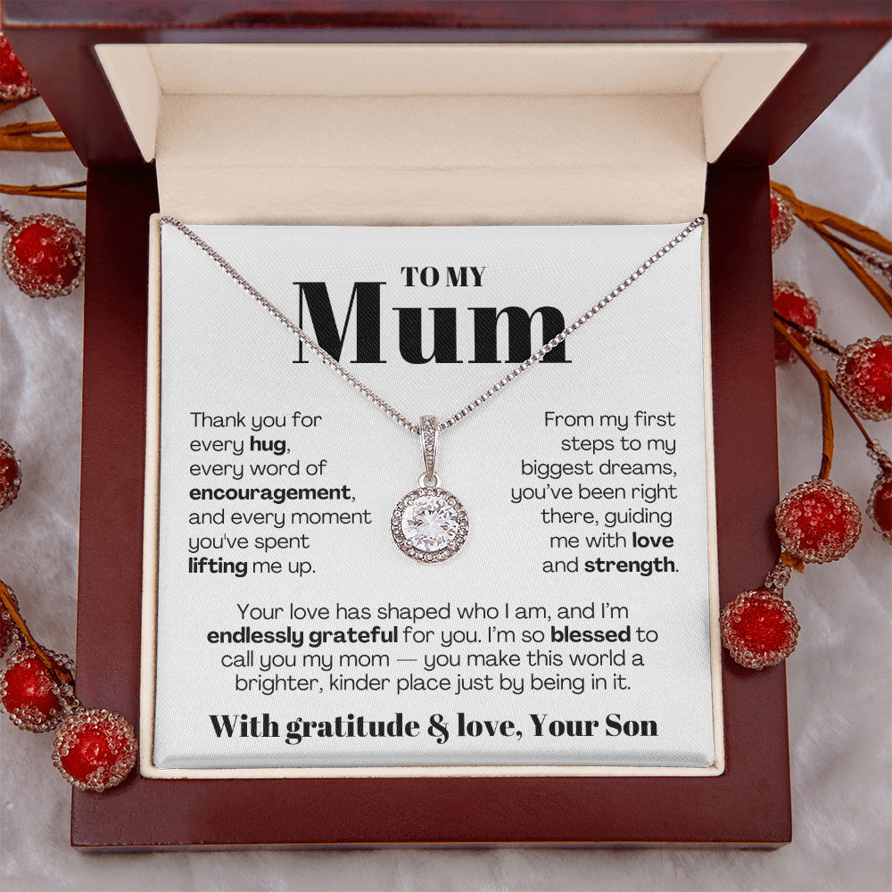 To My MOM necklace Mother’s day Birthday christmas heartfelt Gift from son