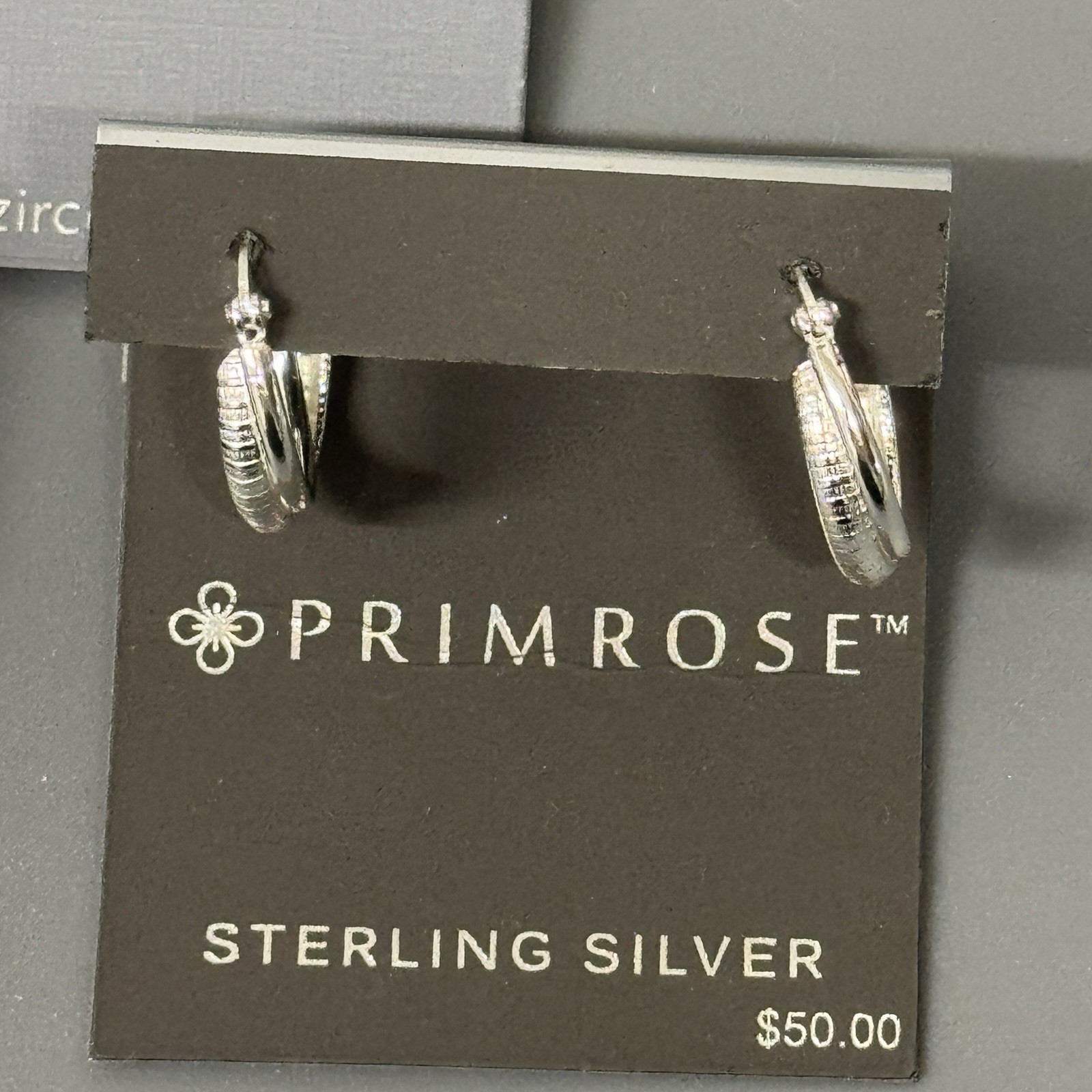 Primrose Sterling Silver Hoop Earrings Studs – Silver Treasures CZ Studs Lot