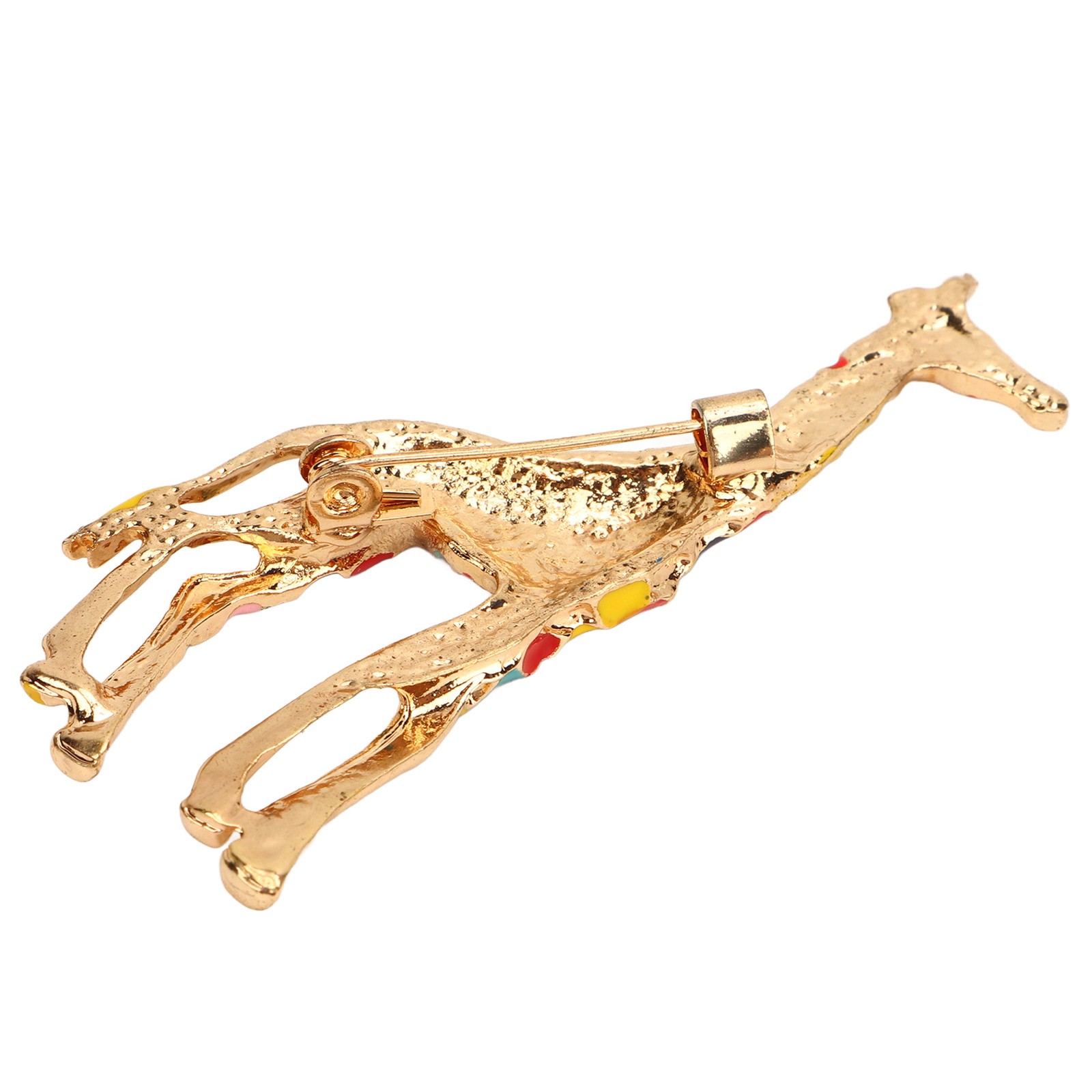 4Pcs Cartoon Giraffe Brooch Exquisite Colorful Elegant Aluminum Alloy Fashion
