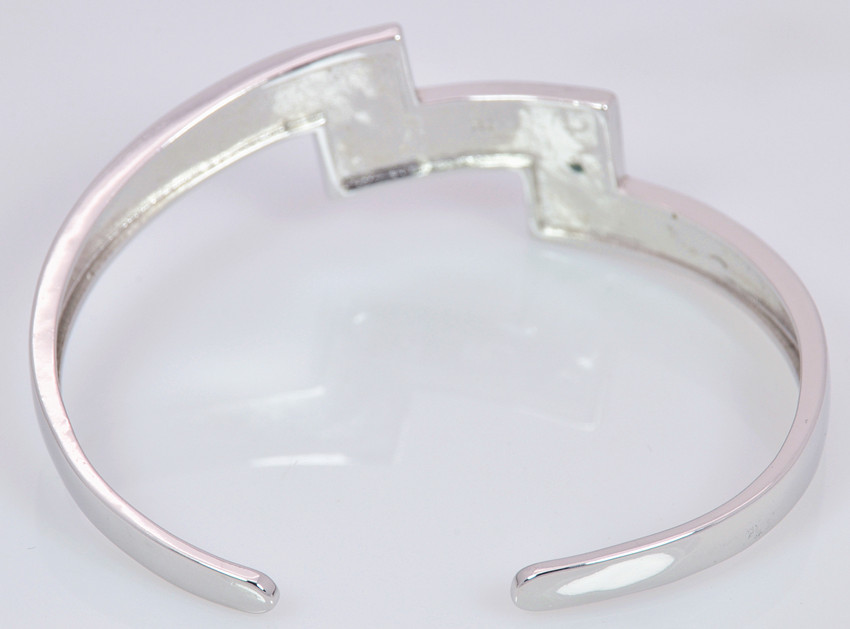 Vikoly Fashion Fine Blue Fire Opal Bangles 925 Sterling Sliver Jewelry For Women