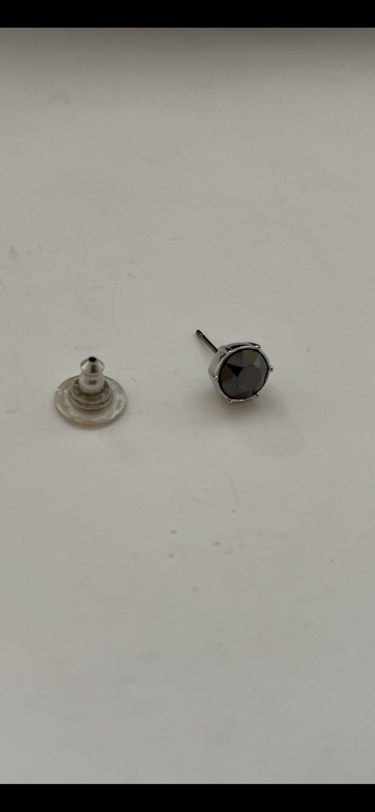 Swarovski #5086254 0.8cm Diameter Black Stud Earring