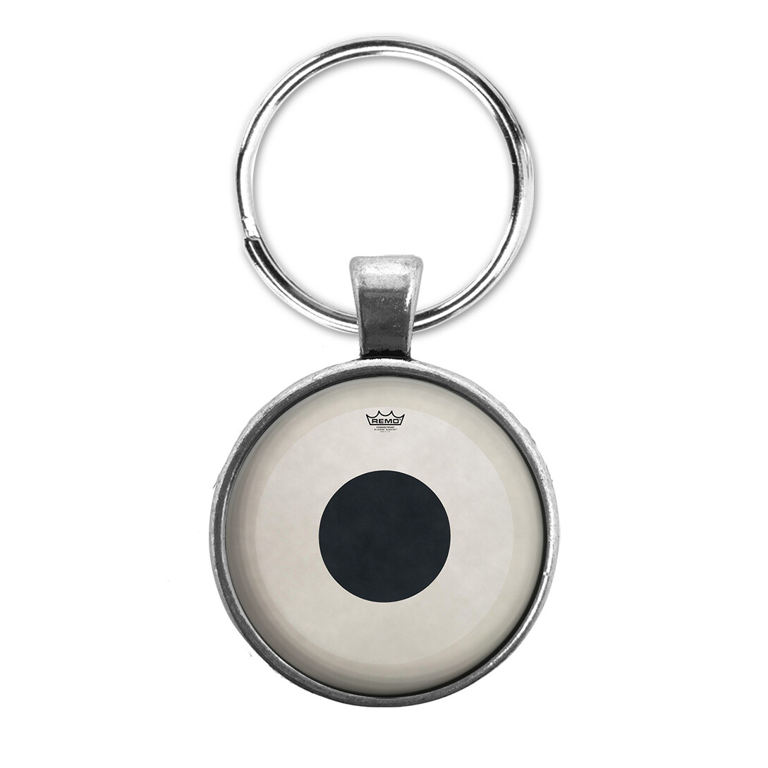 Remo Drum Head Necklace Key Chain Cufflinks Ring Earrings Tie Clip Jewelry Set
