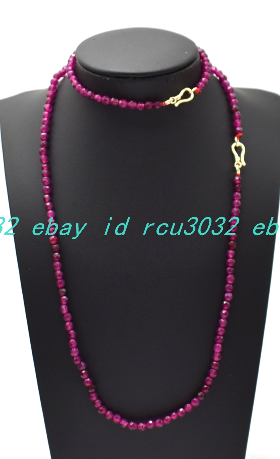 4mm Faceted Rose Jade Round Beads Gemstone Bracelet Necklace 16-36/7.5in Set