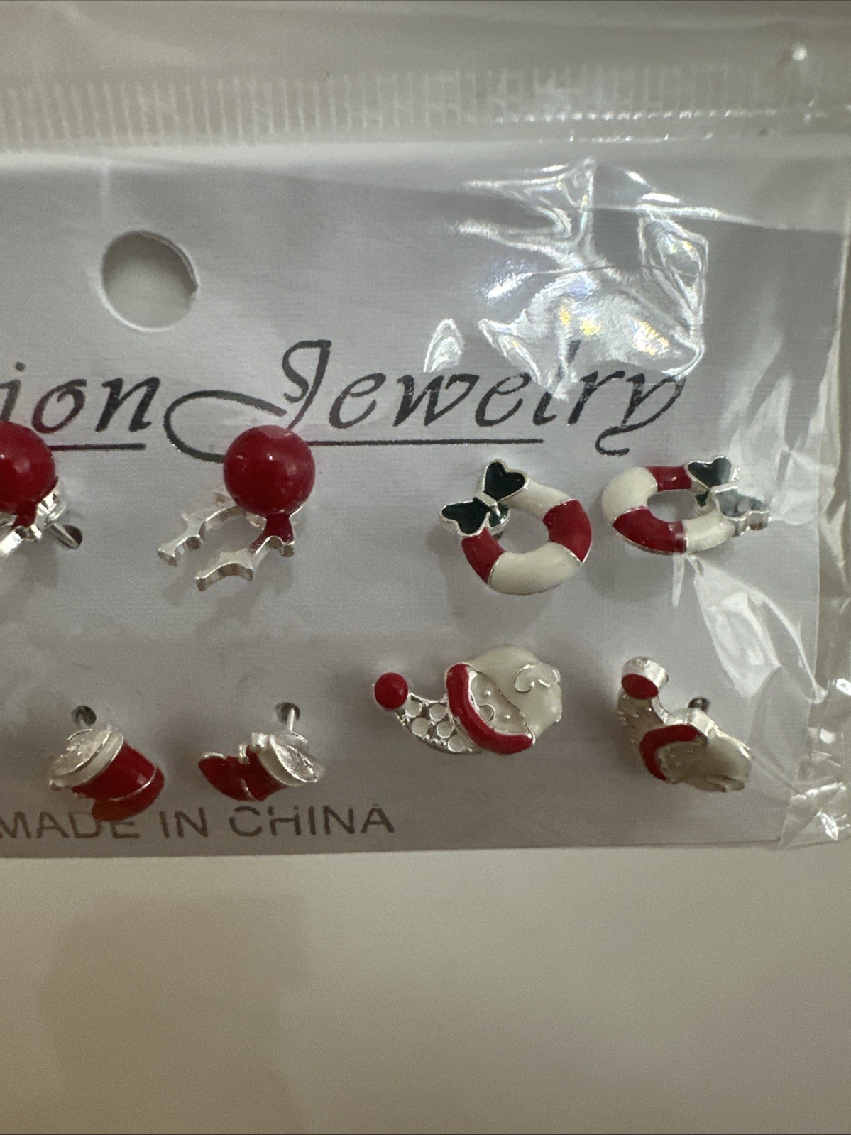 Set of 6 Christmas Earrings – New