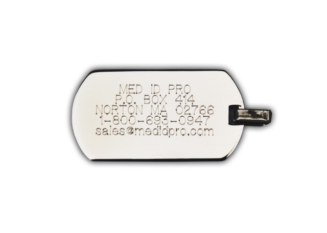 Medical Alert ID Necklace – FREE ID Wallet Card,Pre engraved- Apixaban-Eliquis