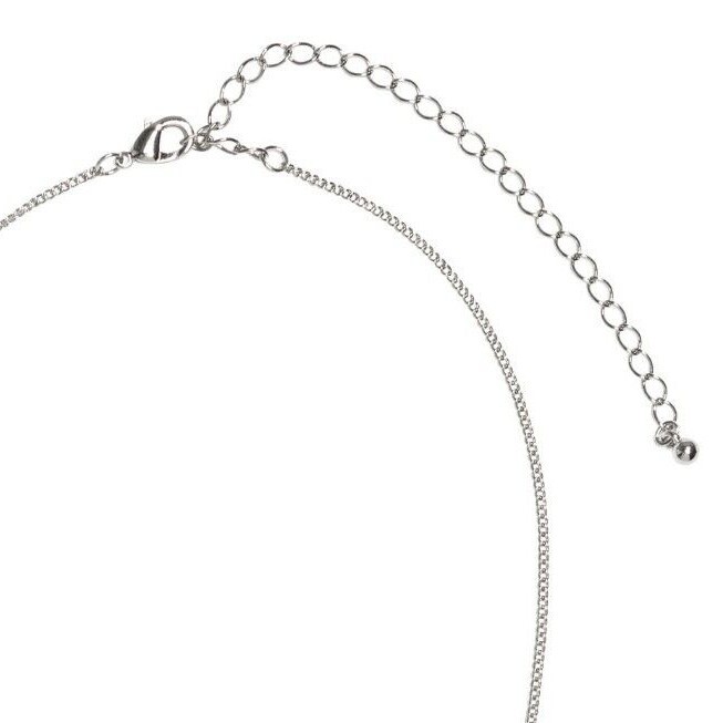 CRESCENT MOON Pendant NECKLACE Female Empowerment 22cm Fine SILVER TONE Chain