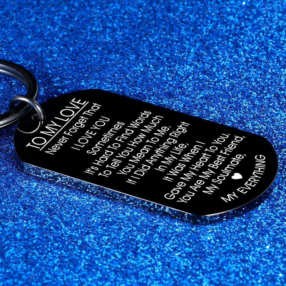 US 1 Pack Valentine’s Day Gift For Girlfriend Wife Keychain & Necklace To Tag