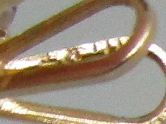 14K Yellow Gold CZ Pendant 0.9 gr 1/2” cz: 1.0 ct lot 33v10