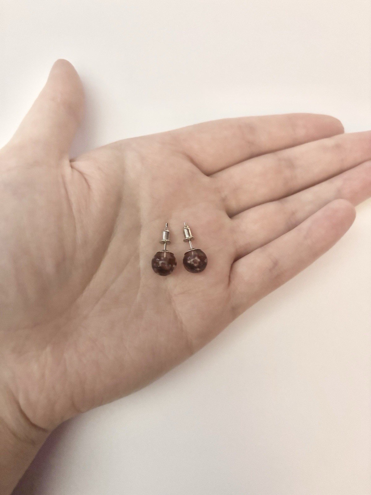 NOGU Purple Elixir Firefly Glass Stud Earrings