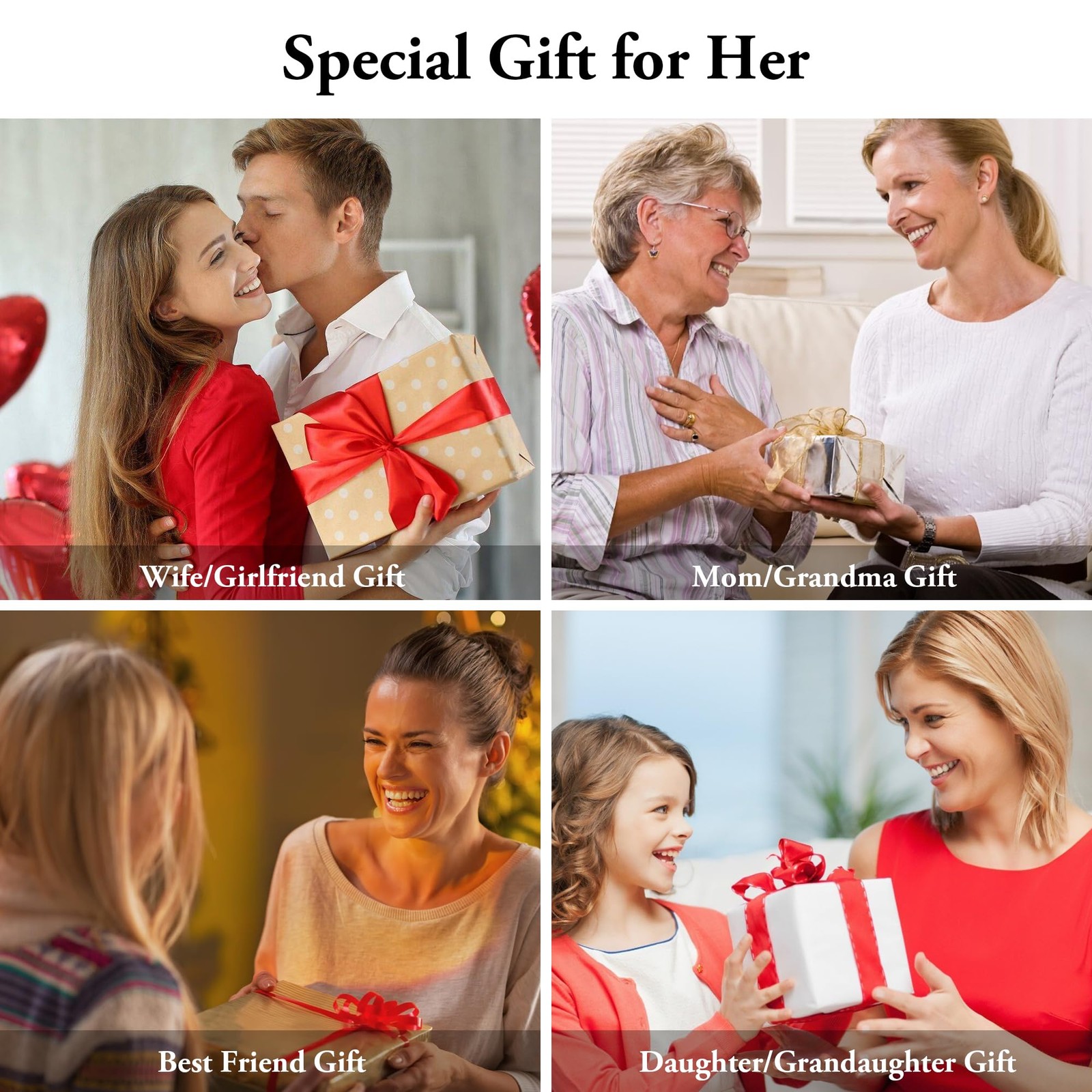 Trinckle 3 Ct Moissanite Necklace for Women, Anniversaries Gift for Wife as