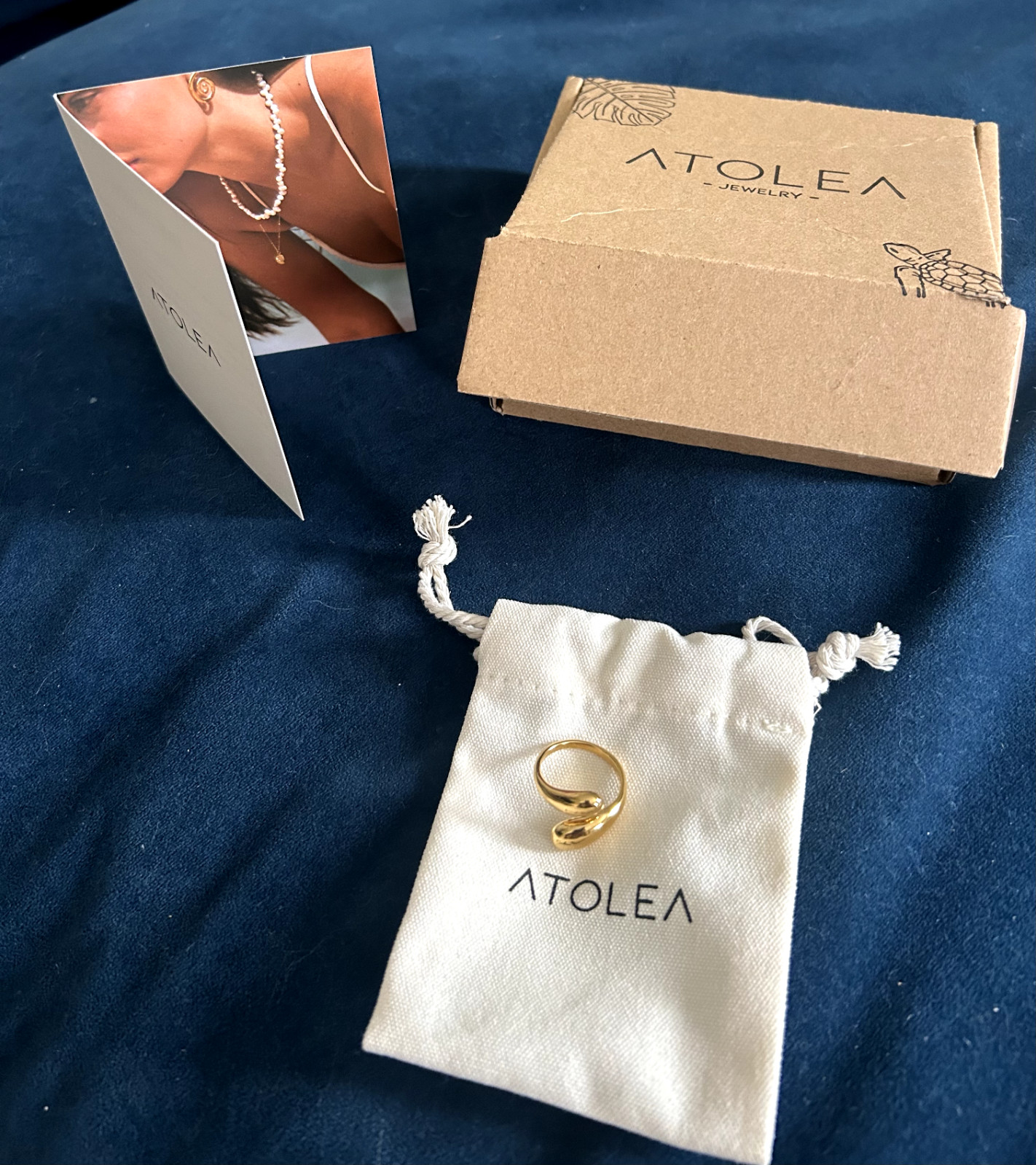 Atolea Ring -Double Twist, 18 Karat size 7, Women’s Ring