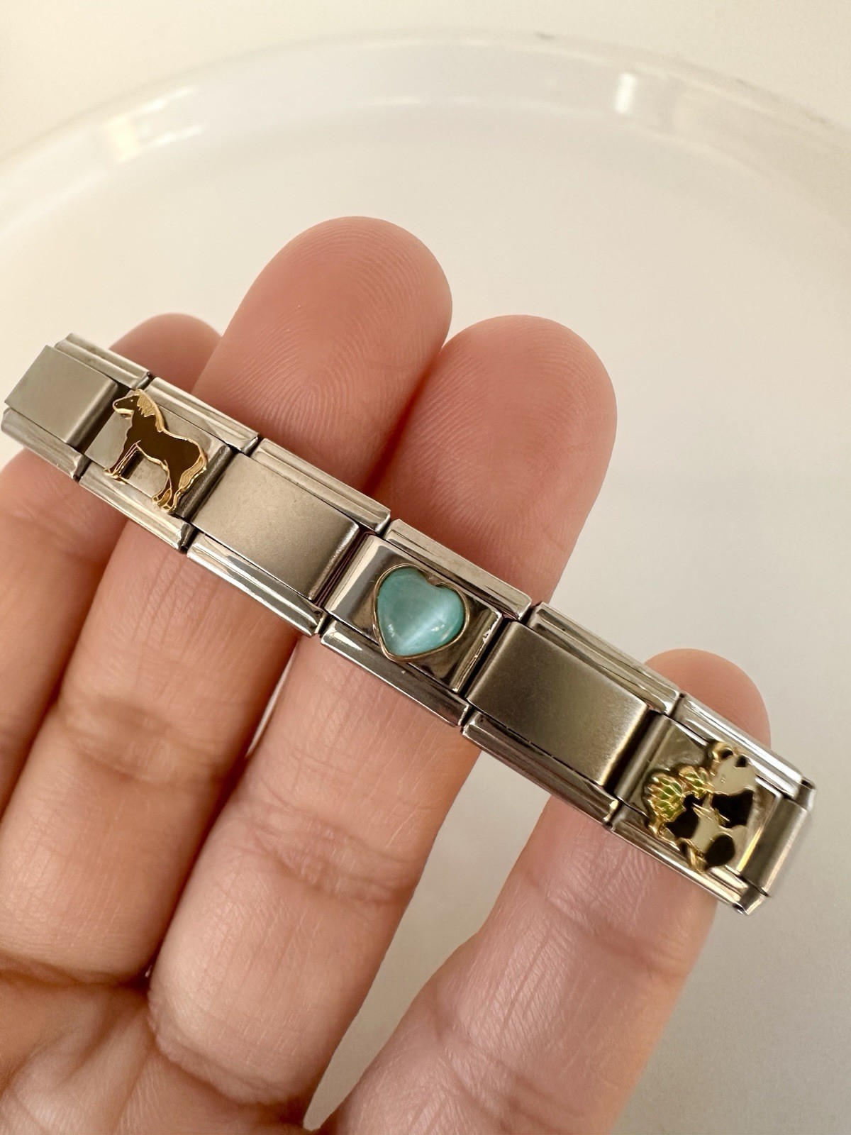 Nomination Italy Charm Bracelet With Assorted Charms 6.25”