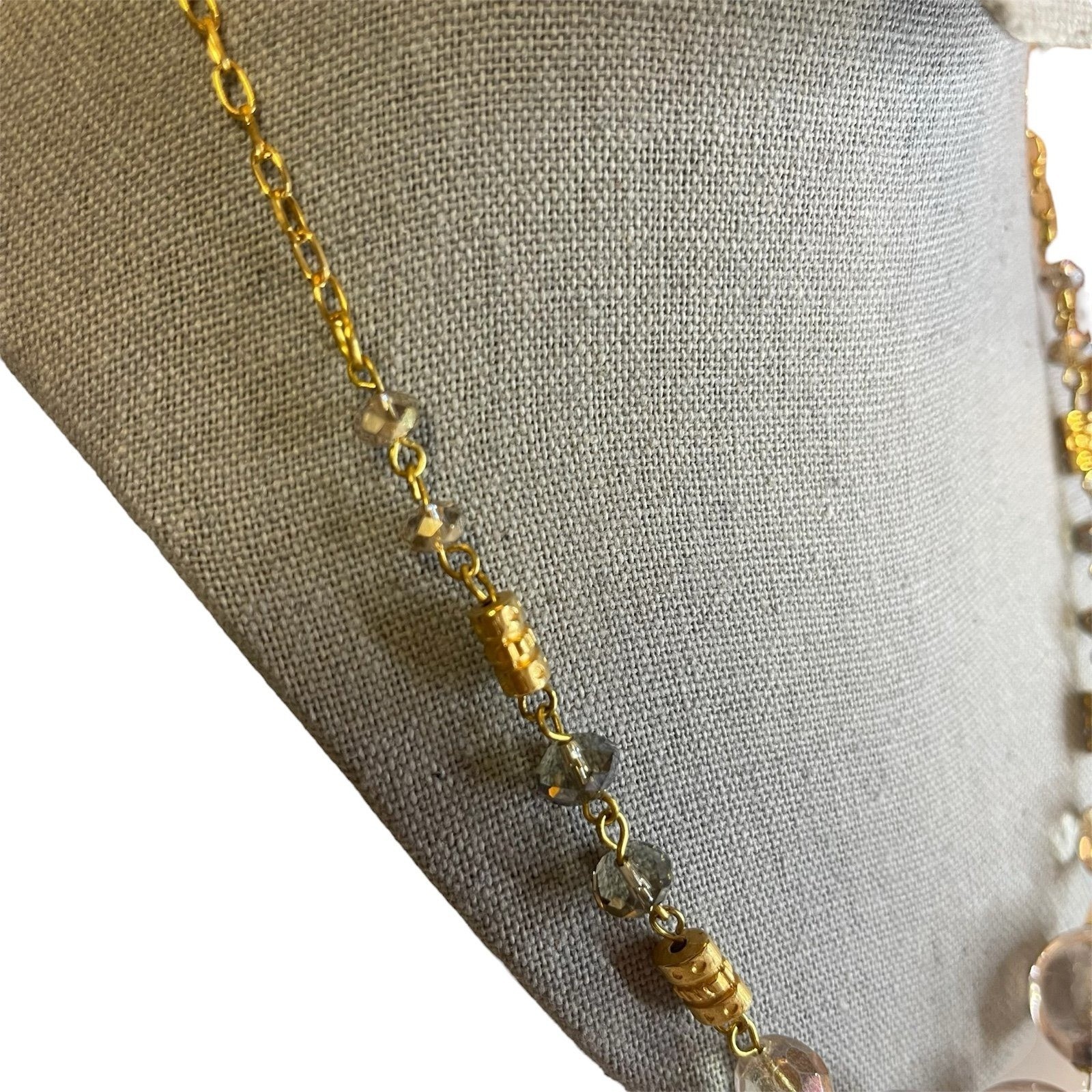 Gold and Silver Orb Statement Necklace retro regency glam cosplay old money