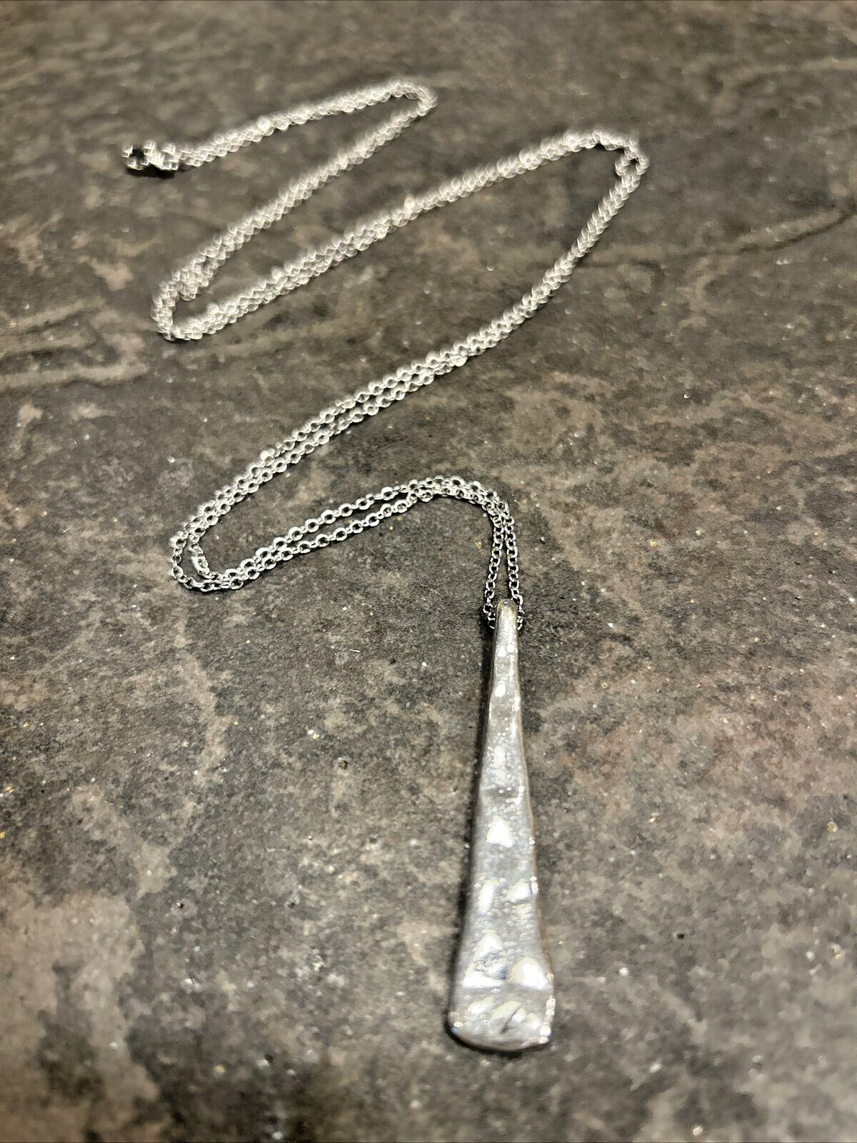 Extra Long Necklace with Bar Pendant Layering Necklace 36″