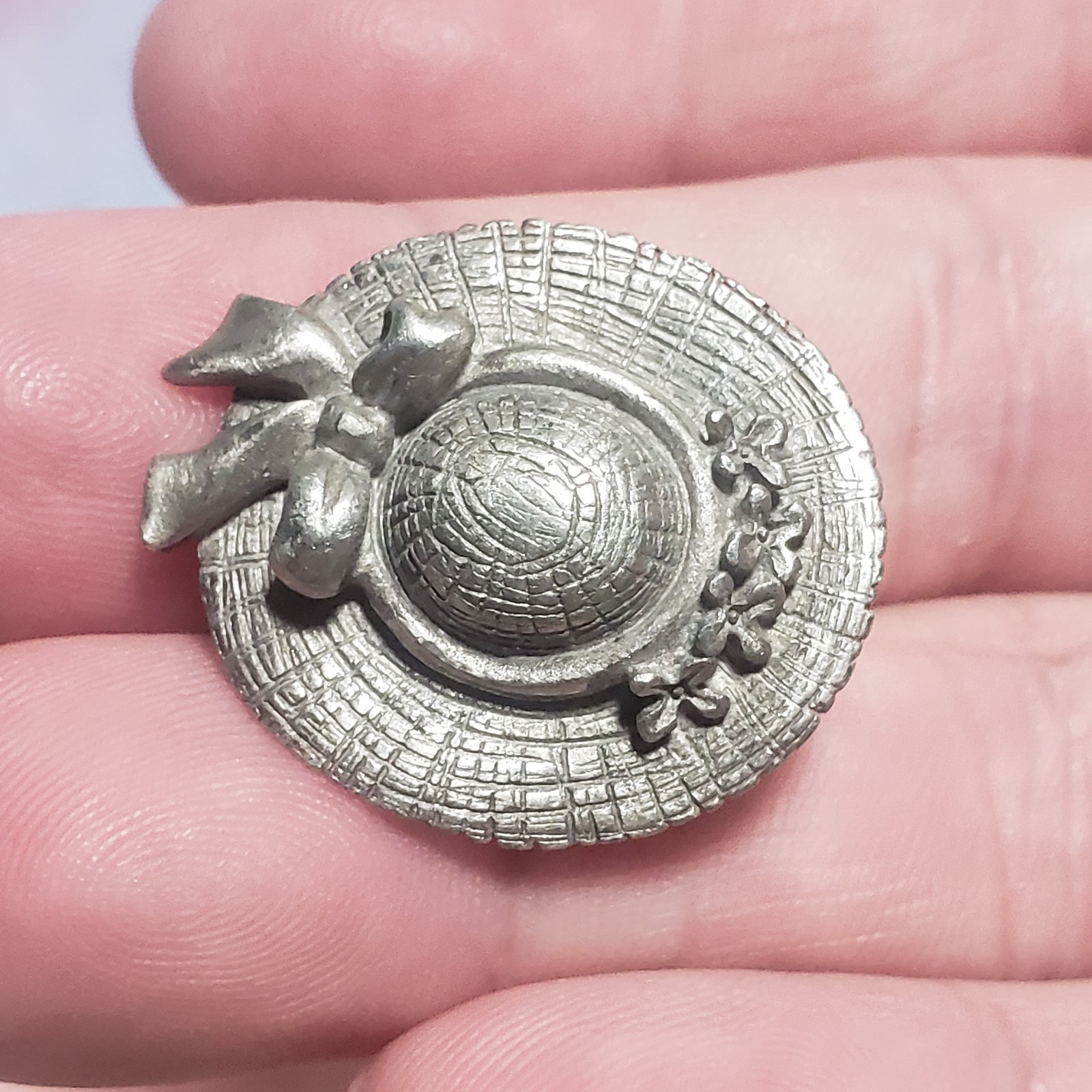 Lindsay Claire Fine Pewter Pin Sun Hat Garden Canada
