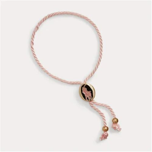 Ralph Lauren Pink Pony Bolo Bracelet Cancer Awareness Polo Jockey Love-Pack of 2