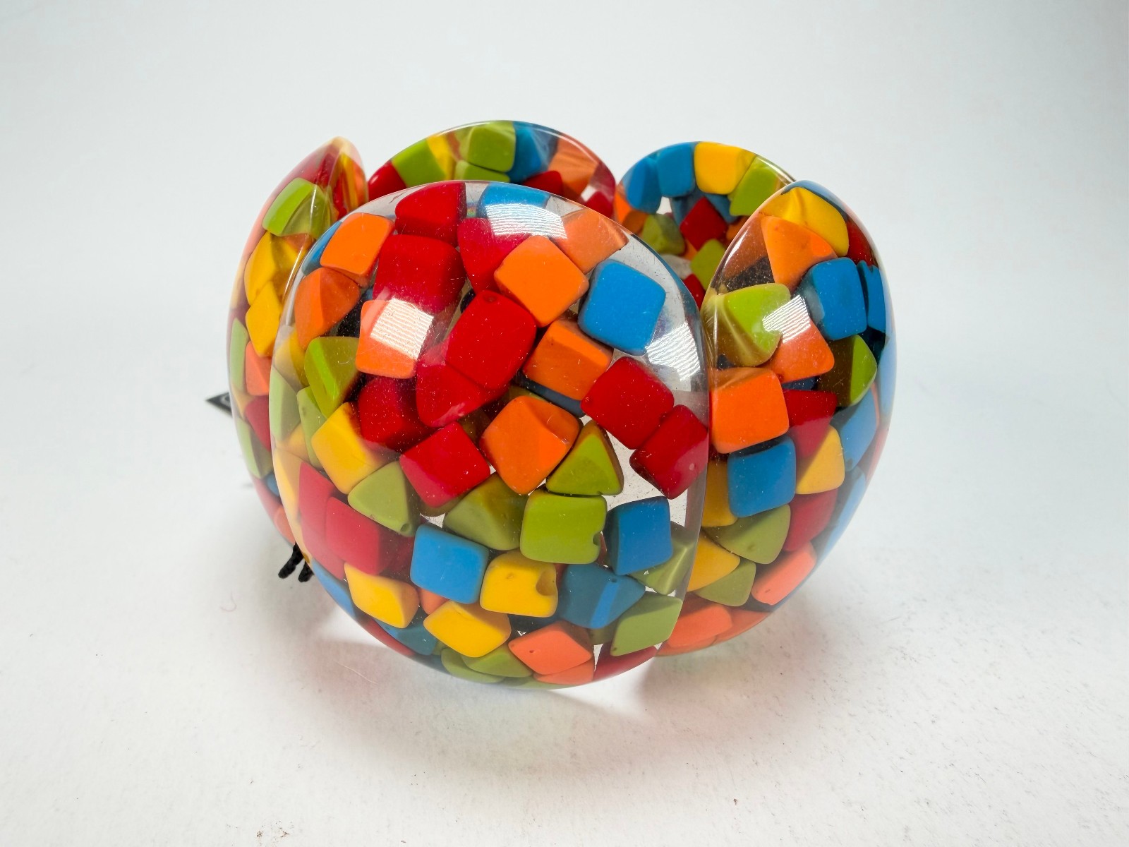 Marion Godart – Confetti “Cinq Pièces” Summer Mix Elasticated Resin Bracelet