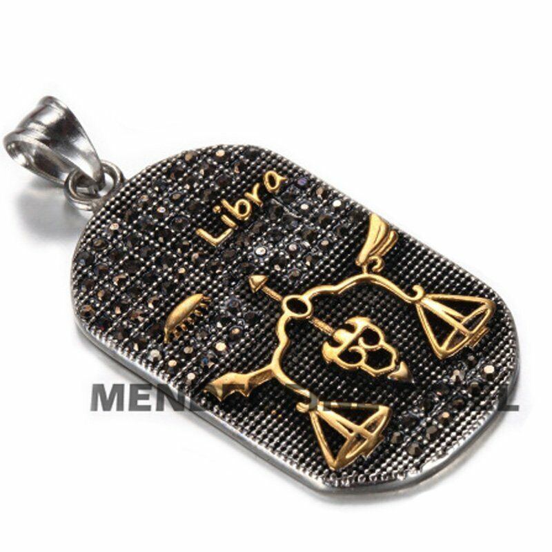 MENDEL Mens Gold Plated Leo Zodiac Sign Constellation Horoscope Pendant Necklace