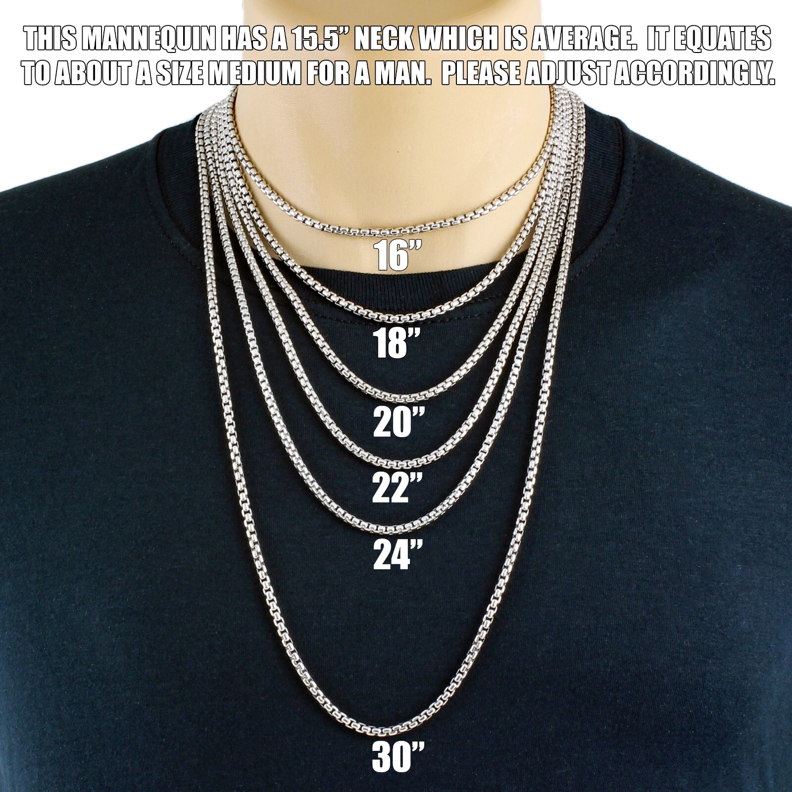Guaranteed 925 Sterling Silver Rhodium Plated Round Box Chain Necklace 1mm-5mm