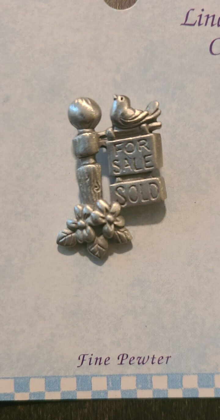 Lindsay Claire Fine Pewter Pin For Sale/Sold Pin