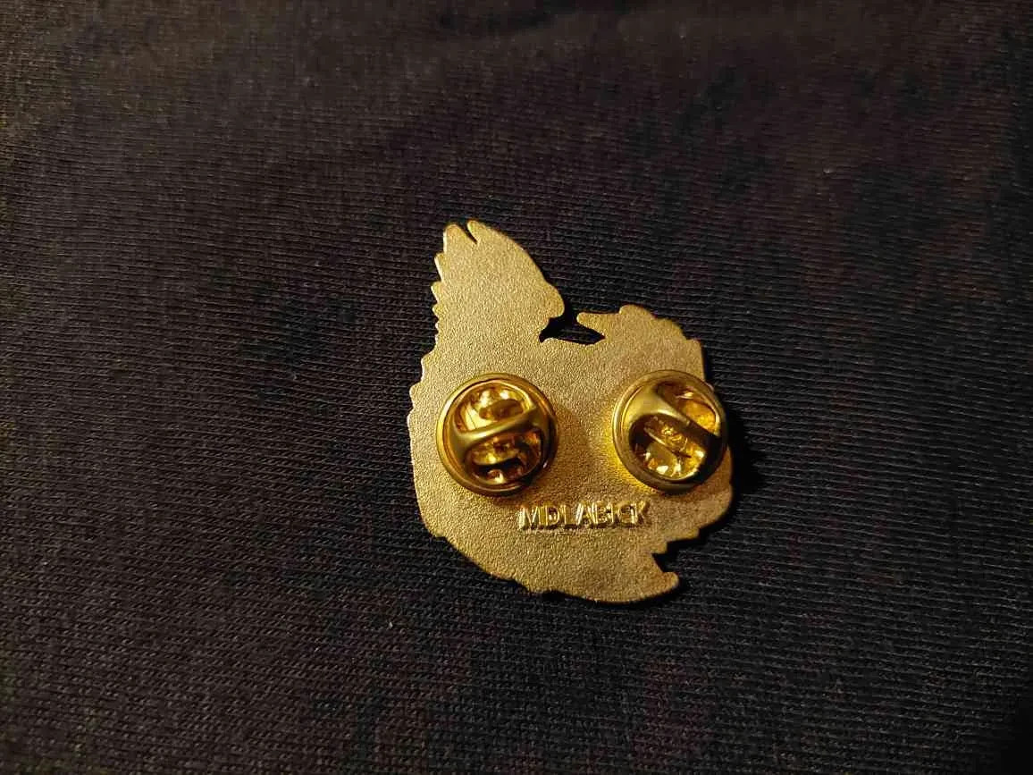 Brass Dragon with Dice Enamel Pin | Dice Hoarders Series | Max Dlabick