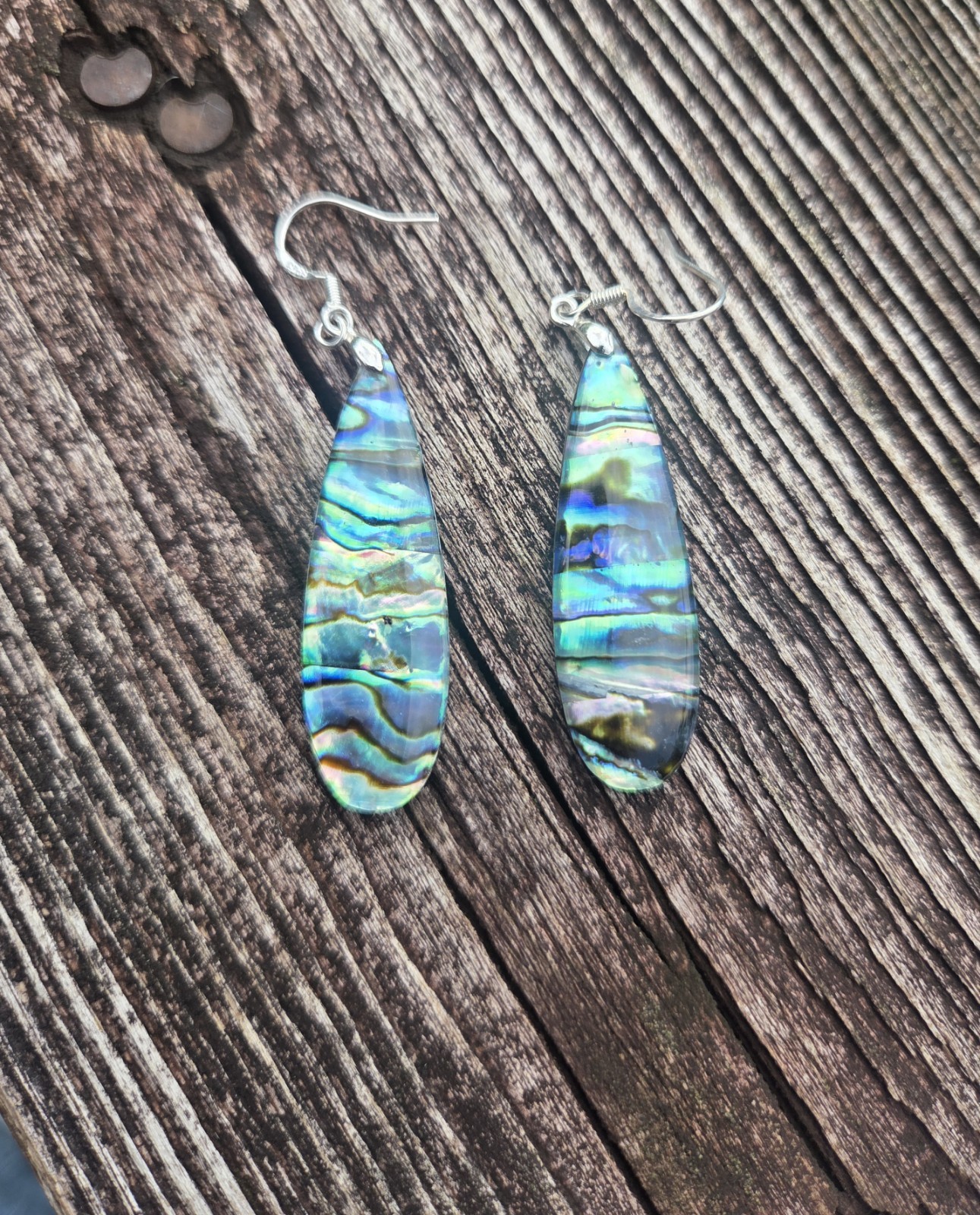Abalone Shell Dangle Earrings,SS Hooks E27