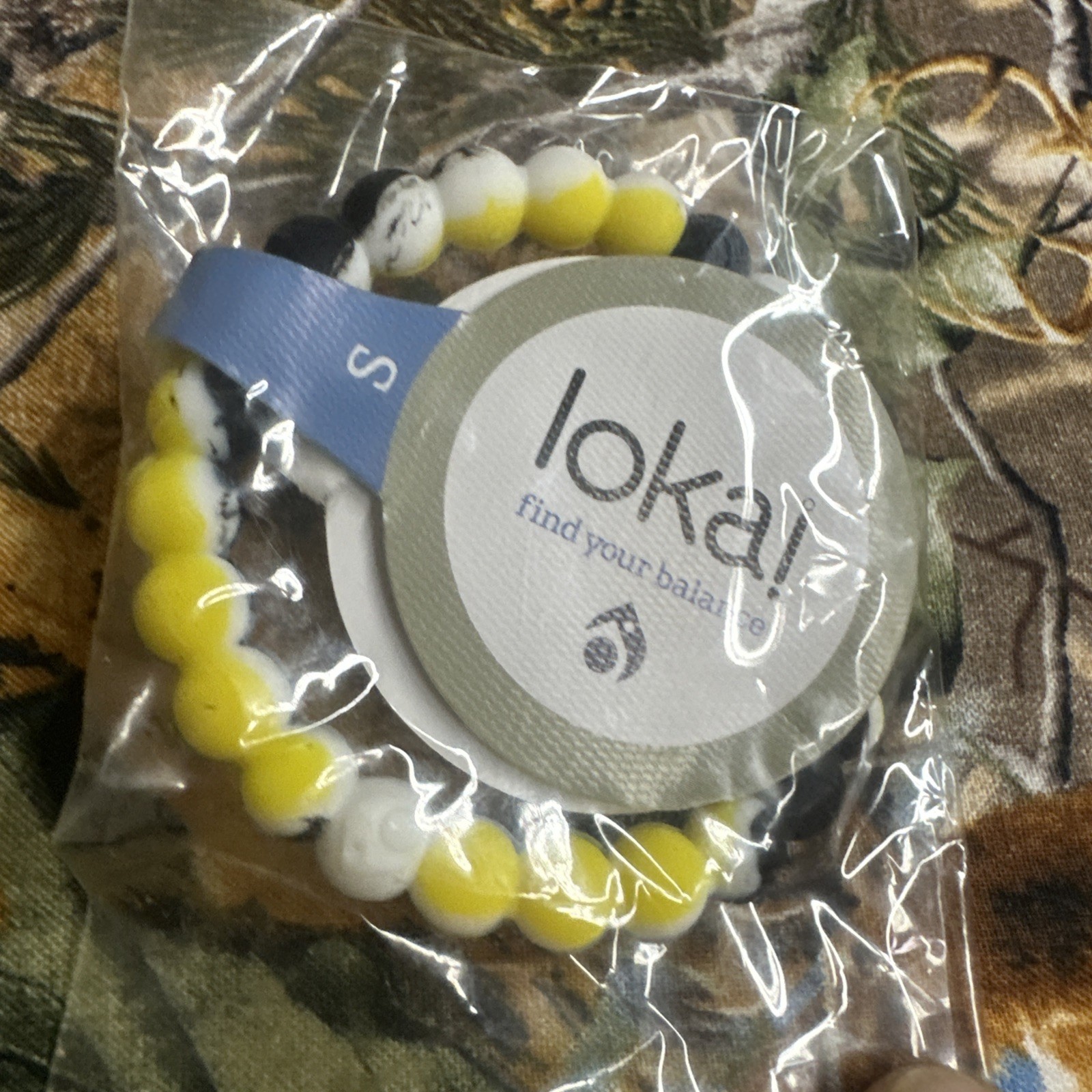 Lokai Bracelets Black And Yellow Size Small