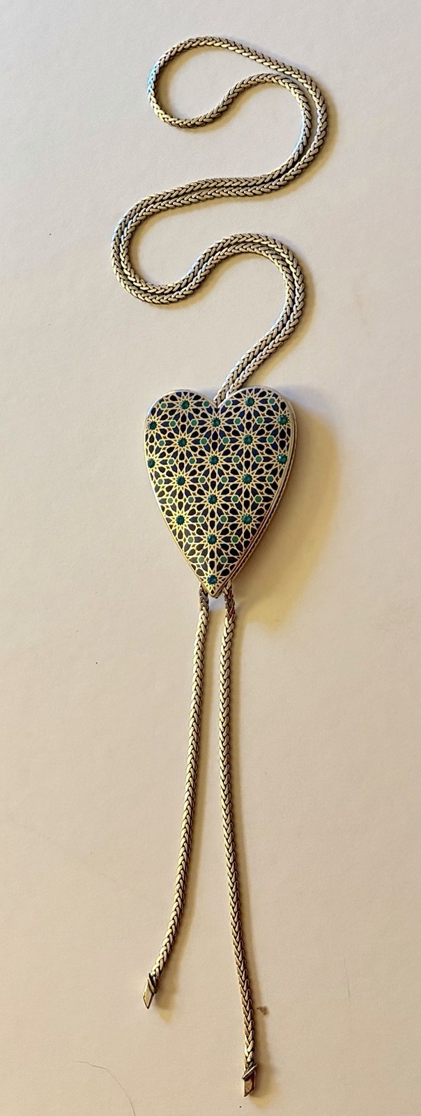 Brighton Amal Long Heart Necklace Statement Pendant Necklace NWOT $148