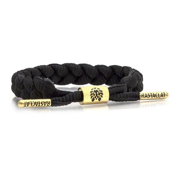 Brand New RASTACLAT Onyx II Black Gold Shoelace Bracelet