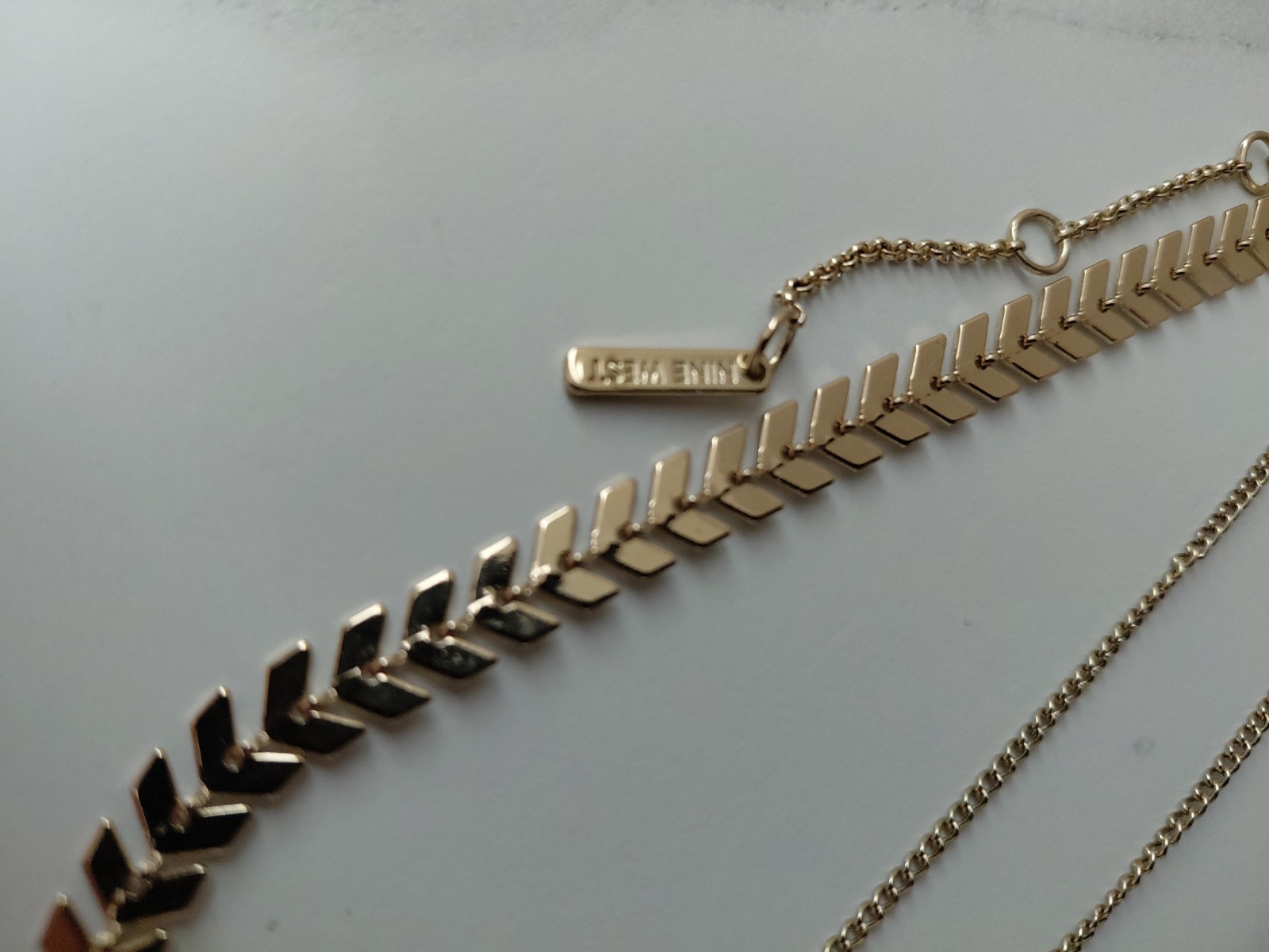 2 Nine West Gold Chains With pendant With 2 Adjustable locks For Different Sizes