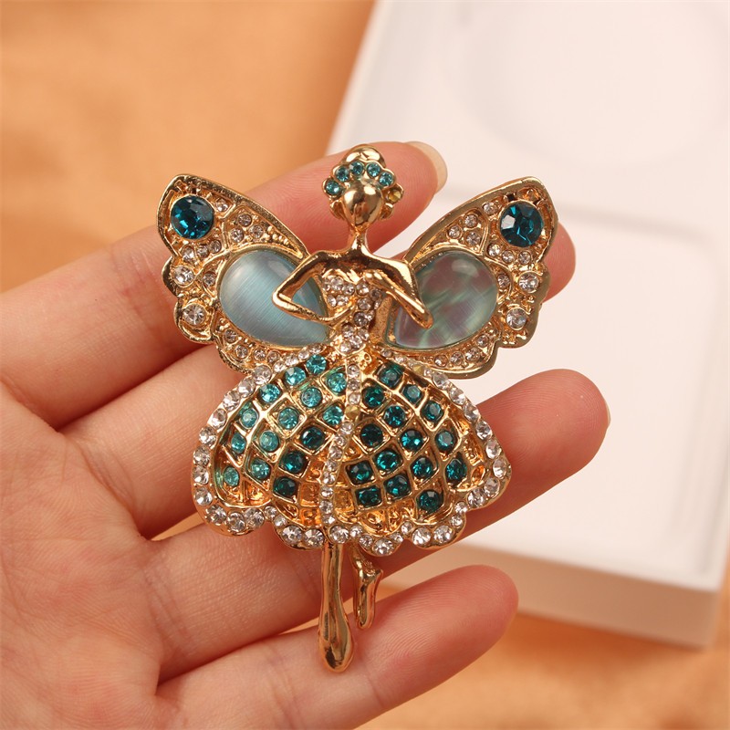 Vintage Animal Brooches Party Banquet Jewelry Baroque Corsage Shiny Pin Badges