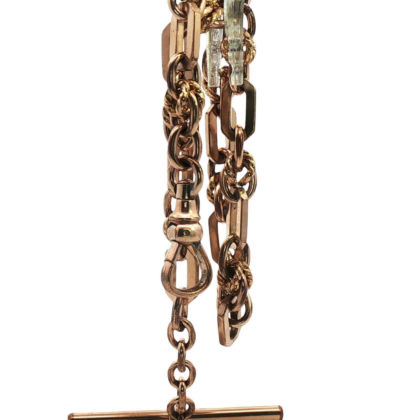 Premium Gold Plated Fob Chain Bracelet 18.21g 6mm Wide Classic Jewellery 26.5cm