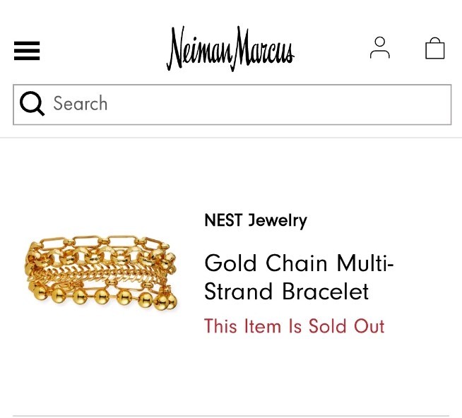 Beautiful! 22k Gold plated Nest multi chain Bracelet | Neiman Marcus (orig $195)