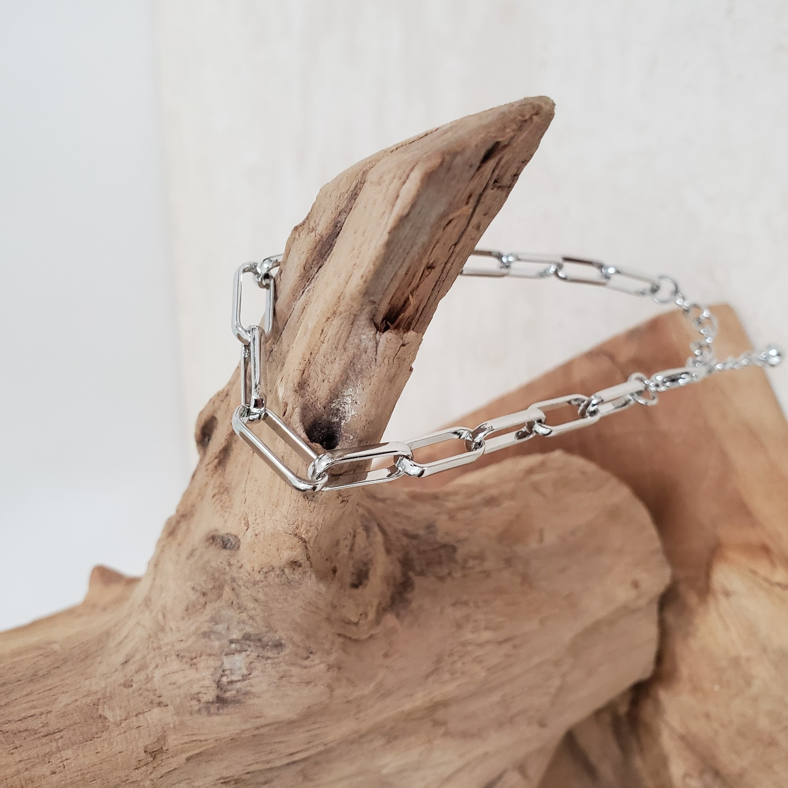 Paperclip Anklet/Bracelet 20cm/8″ plus 5cm/2″ extender – new and tagged.