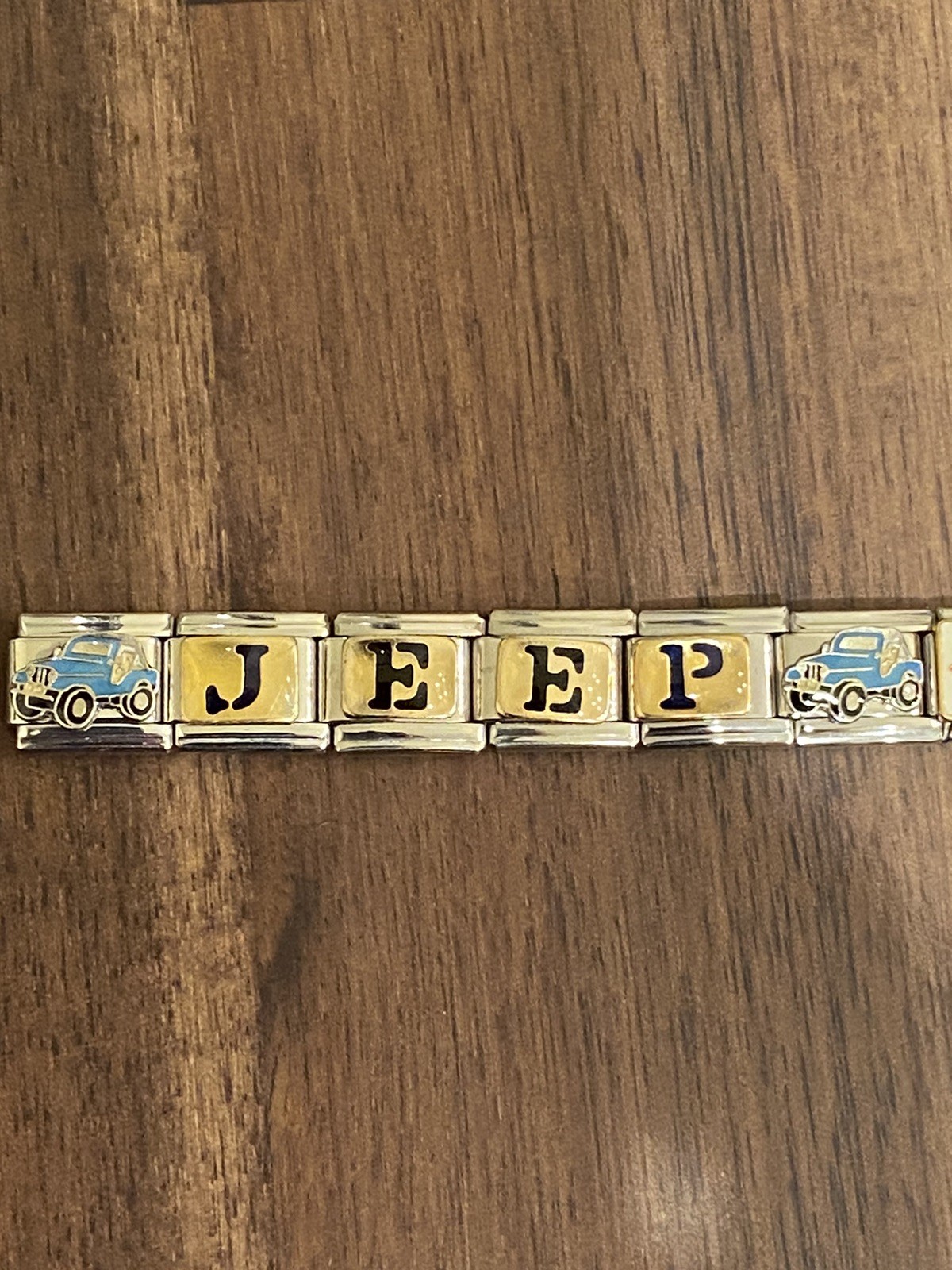 19 Charm Jeep *Completed Bracelet * Italian Charm New