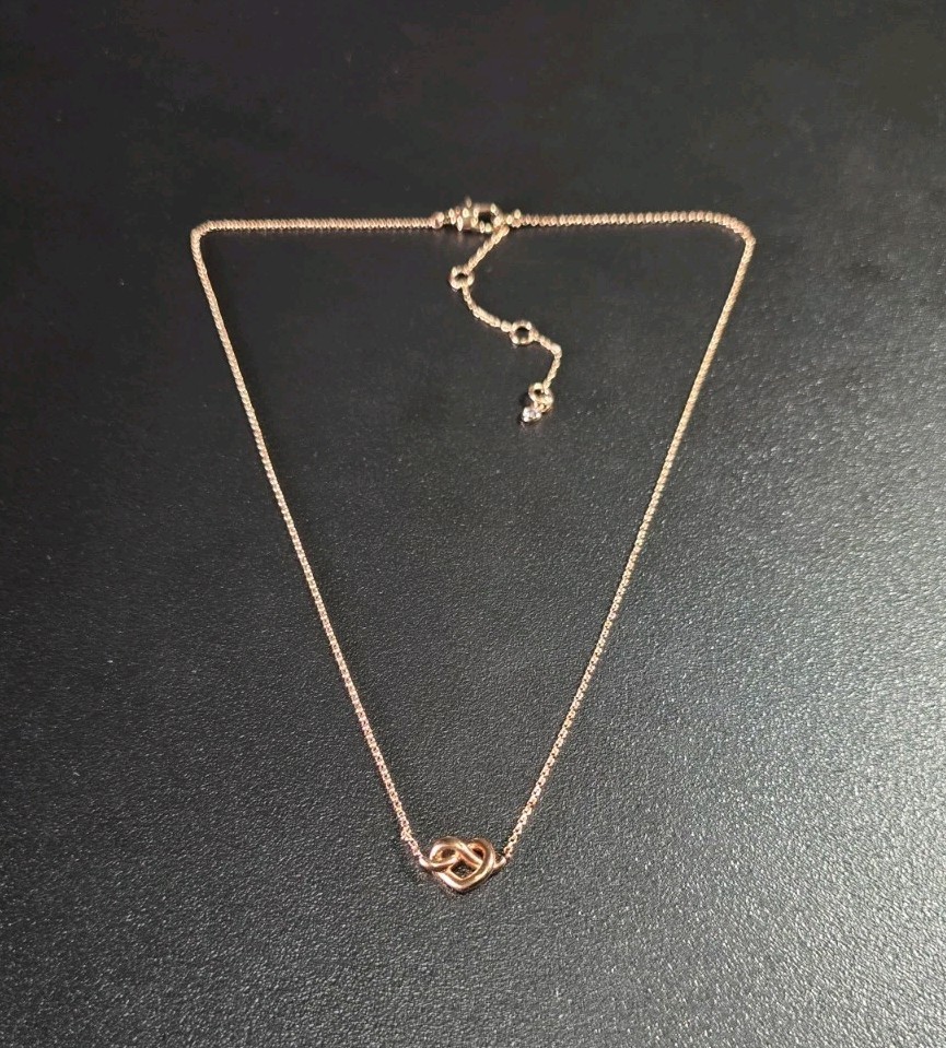 Kate Spade Love Me Knot Rose Gold Plate Pendant Necklace