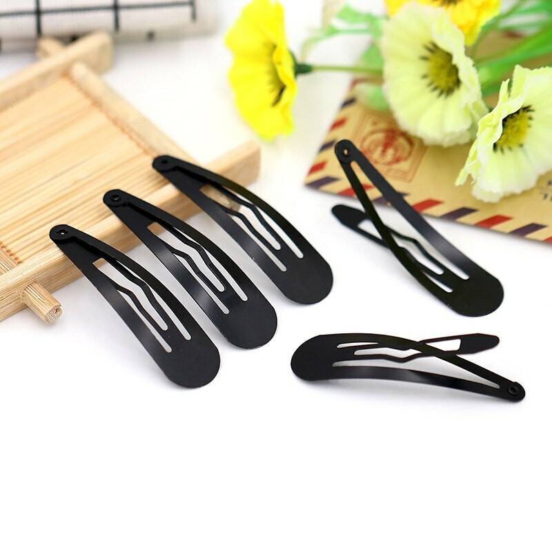 50Pcs Frosted Water Drops Simple BB Metal Clip Girls Hair Clips DIY
